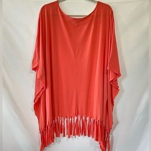 Women’s orange coverup / top